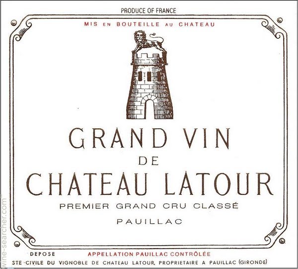 Wine label Chateau LaTour