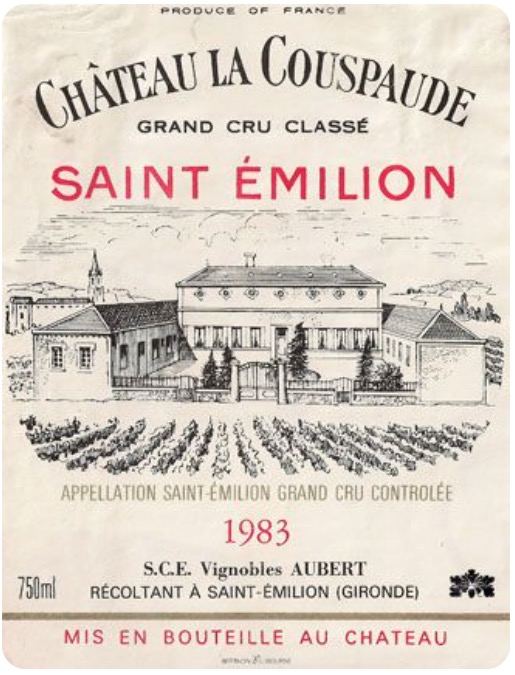 Wine label from Saint Emillion